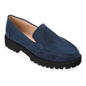 Journee Collection Women's Slip On Lug Sole Loafers Erika